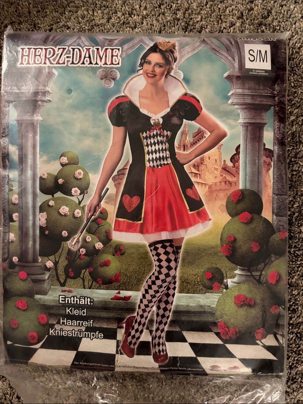 Woman’s Costume - Queen Of Hearts Dress (S/M)